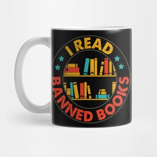 I Read Banned Books T-Shirt Mug